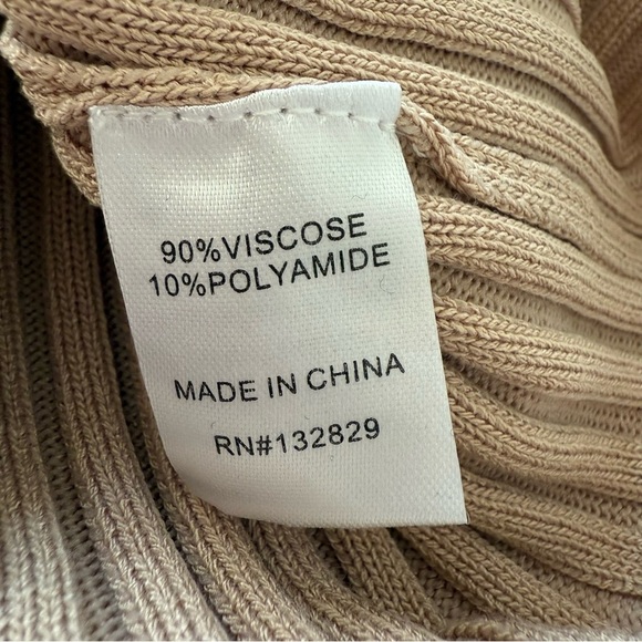 NBD Bekah Ribbed Midi Dress in Nude - Picture 10 of 11